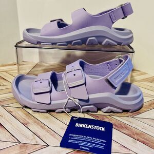 Birkenstock Mogami Kids 1 Icy Purple Fog Birko-Flor Sandals Back Strap Buckles